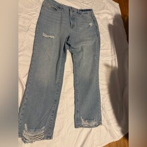 Good American Light Blue Straight Leg Jeans